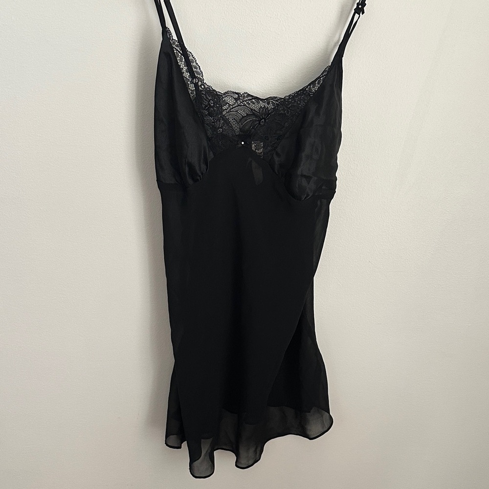 Gilligan & O'Malley Black Lace Chemise